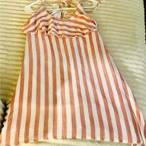 Striped Pink and White Sundress